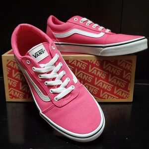 Vans Ward Bright Pink Sneakers, Size 7W or 5Y, Barbie Vibes, So Cute!